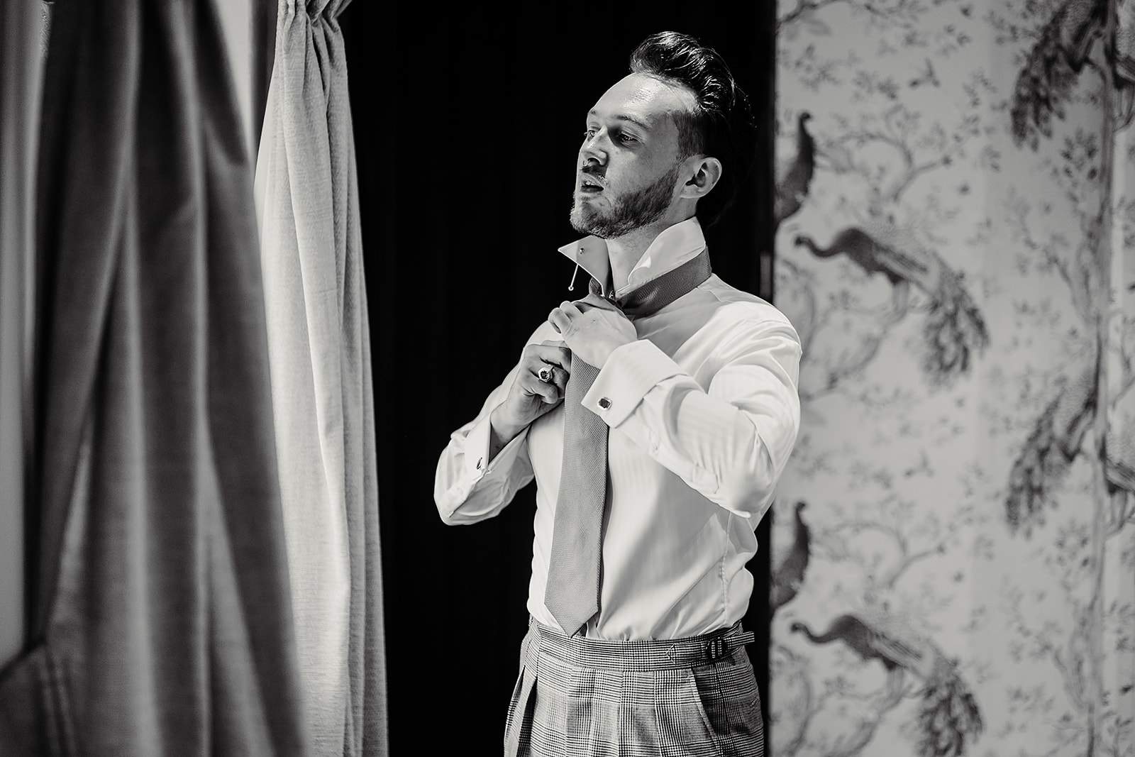 groom prep wedding