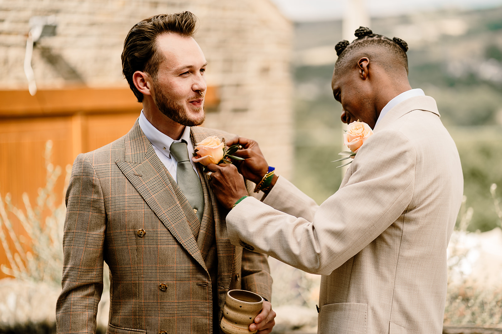 groom prep wedding