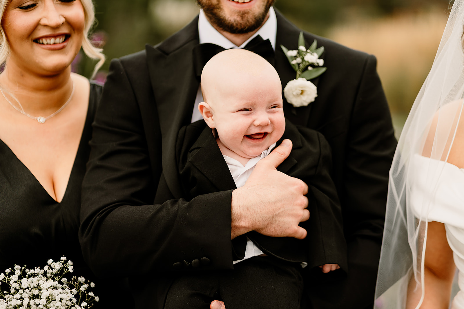 Jessica and Luke's elegant black tie wedding at The Oakwood at Ryther, filled with heartfelt moments and a brilliant party atmosphere.