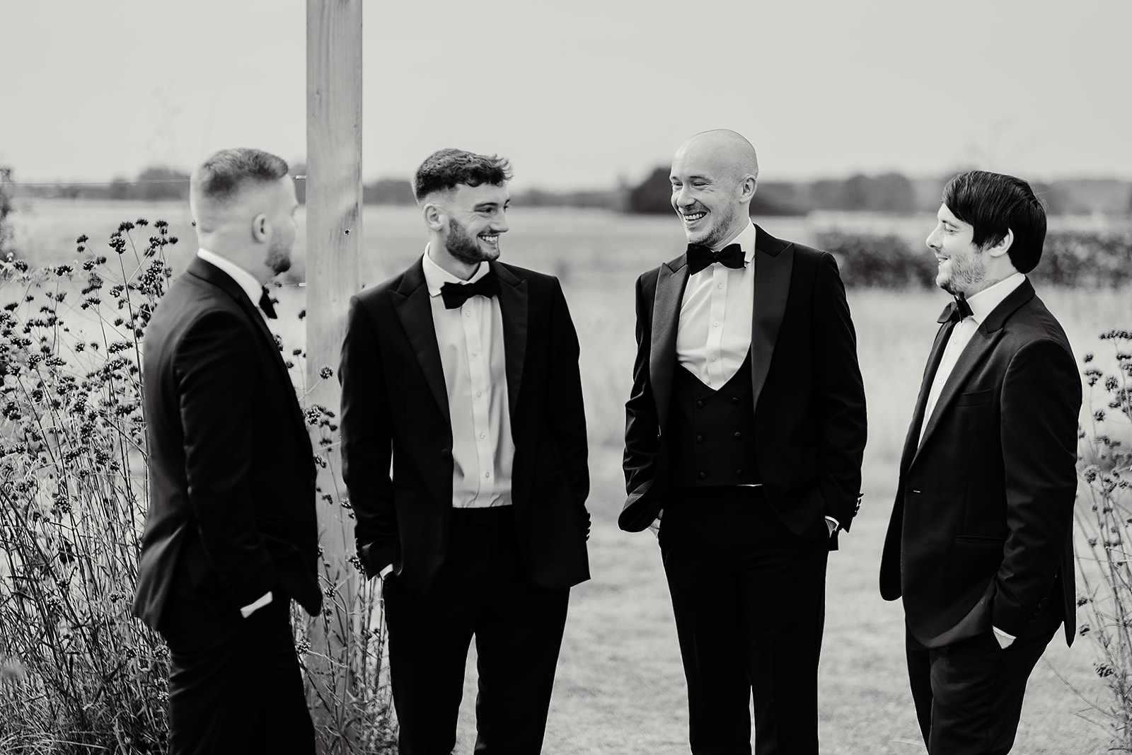 A collection of relaxed wedding images from Jessica and Luke's elegant black tie wedding at The Oakwood at Ryther, captured by Yorkshire wedding photographer Hayley Baxter Photography.