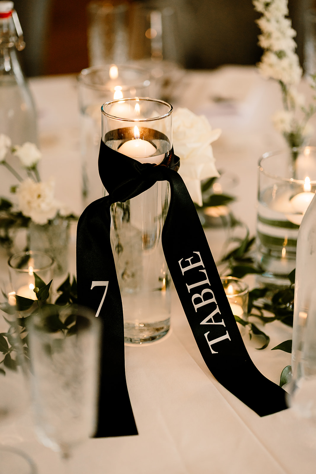 Jessica and Luke celebrating their black tie wedding at The Oakwood at Ryther, Yorkshire