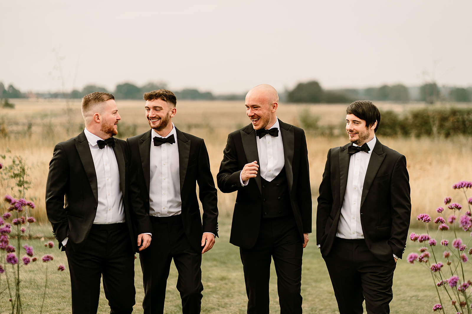 A collection of relaxed wedding images from Jessica and Luke's elegant black tie wedding at The Oakwood at Ryther, captured by Yorkshire wedding photographer Hayley Baxter Photography.